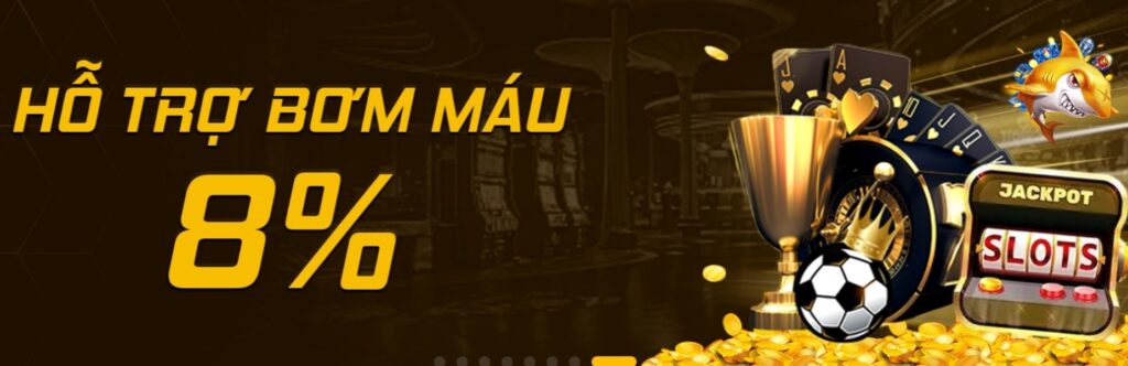 hỗ trợ bơm máu 8%