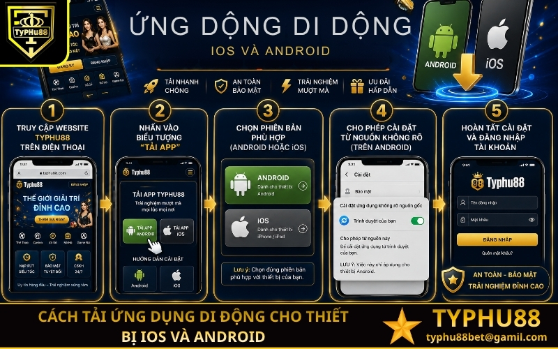 Cách tải ứng dụng di động cho thiết bị iOS và Android